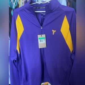 Nike Men's Kobe DRI-FIT Knit Purple and Gold Jacket Size XL NWT
